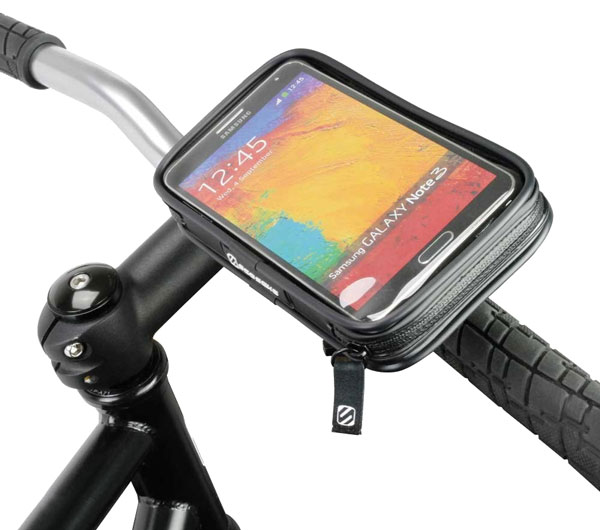 Универсальный чехол для телефона с креплением на руль, защищает от попадания влаги.