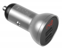 автомобильная зарядка в прикуриватель с дисплеем Baseus Digital Display Dual USB 4.8A Car Charger 24W автомобильная зарядка в прикуриватель с дисплеем Baseus Digital Display Dual USB 4.8A Car Charger 24W