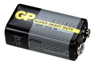 Купить недорогую батарейку для мультиметра Крона 9v GP 6F22 SuperCell Элемент питания для мультиметра Крона 9v GP 6F22 SuperCell