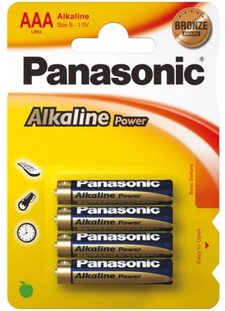 Купить батарейки для пульта телевизора Panasonic AAA Alkaline Power Мизинчиковые батареи для пульта Panasonic AAA Alkaline Power