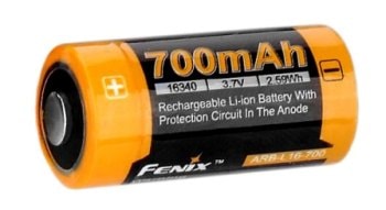 Купить аккумулятор для фонарика Fenix 16340 700 mAh АКБ для фонарика Fenix 16340 700 mAh