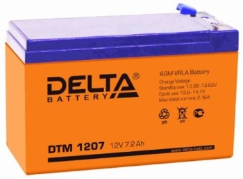 Купить аккумулятор для ИБП 12 V 7 A Delta DTM 1207 Фотография АКБ для ИБП Delta DTM 1207