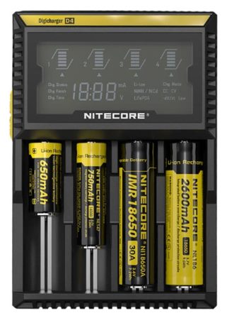 Зарядное устройство Nitecore D4 купить Фото зарядки Nitecore Digicharger D4