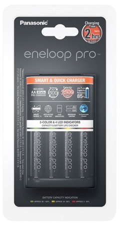 Зарядное устройство аккумуляторов АА ААА - Panasonic Eneloop Pro K KJ55HCD40E Smart Quick купить Зарядка Panasonic Eneloop Pro K-KJ55HCD40E Smart&Quick